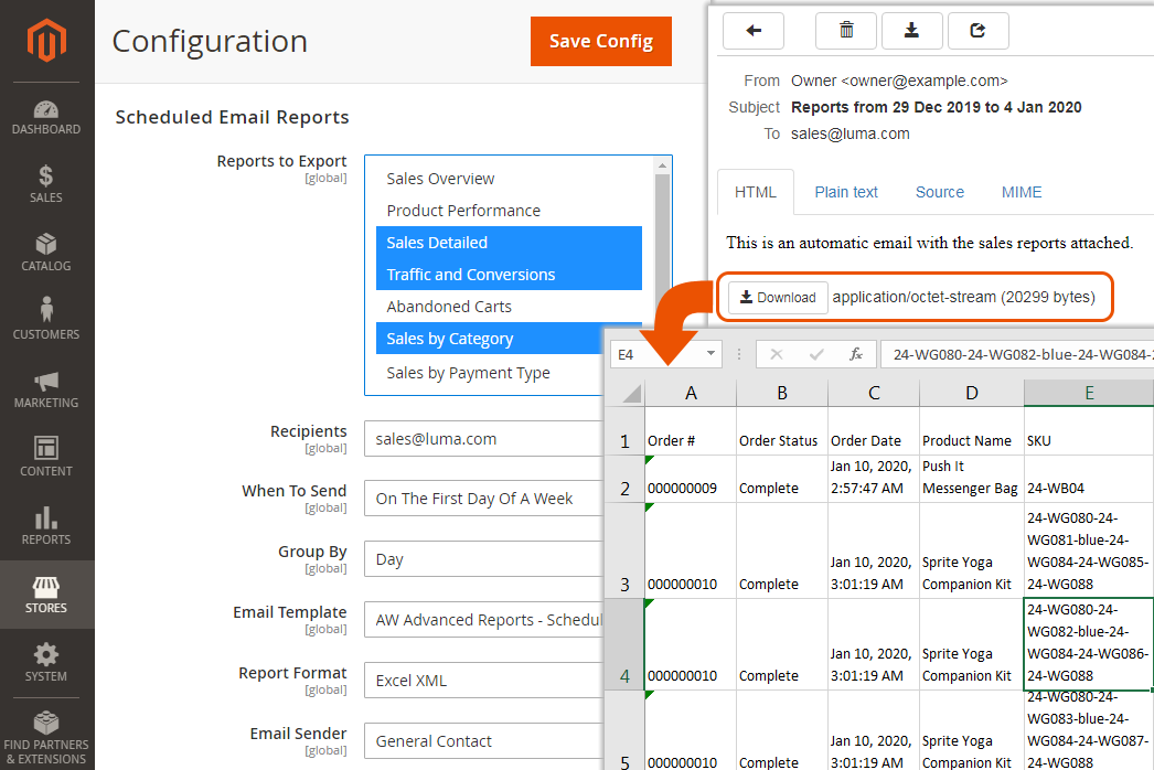Advanced Reports for Magento 2. Elements Configurations Advanced Reports for Magento 2. Elements Configurations
