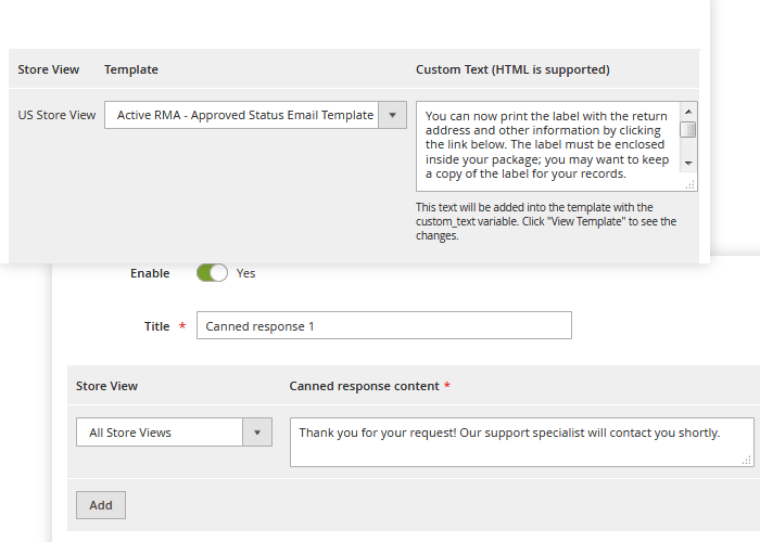 RMA for Magento 2. Social Media buttons RMA for Magento 2. Social Media buttons