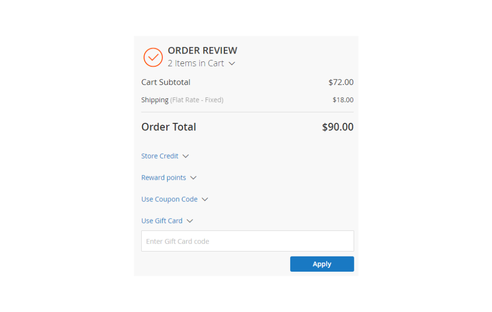 order review magento