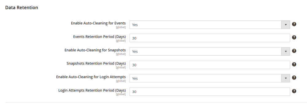 Data Retention | Action Log for Magento 2