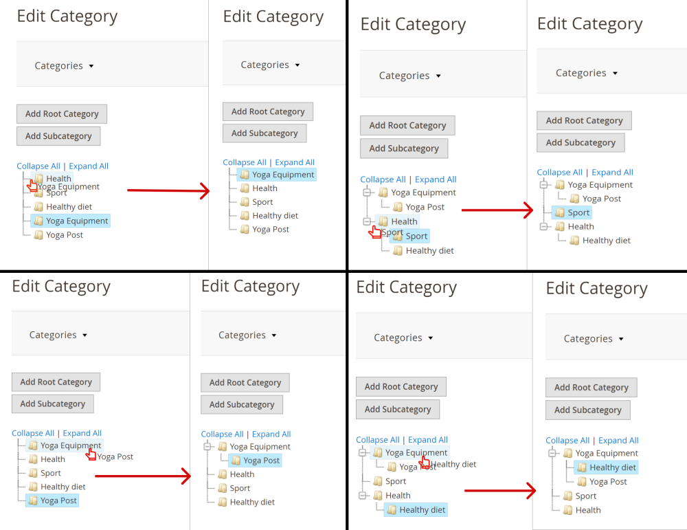 Sorting blog categories | Blog for Magento 2 
