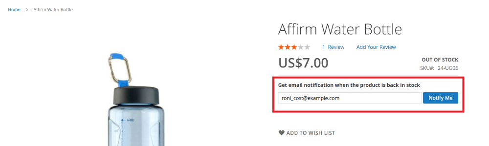 Inline Subscription Form on the Storefront
