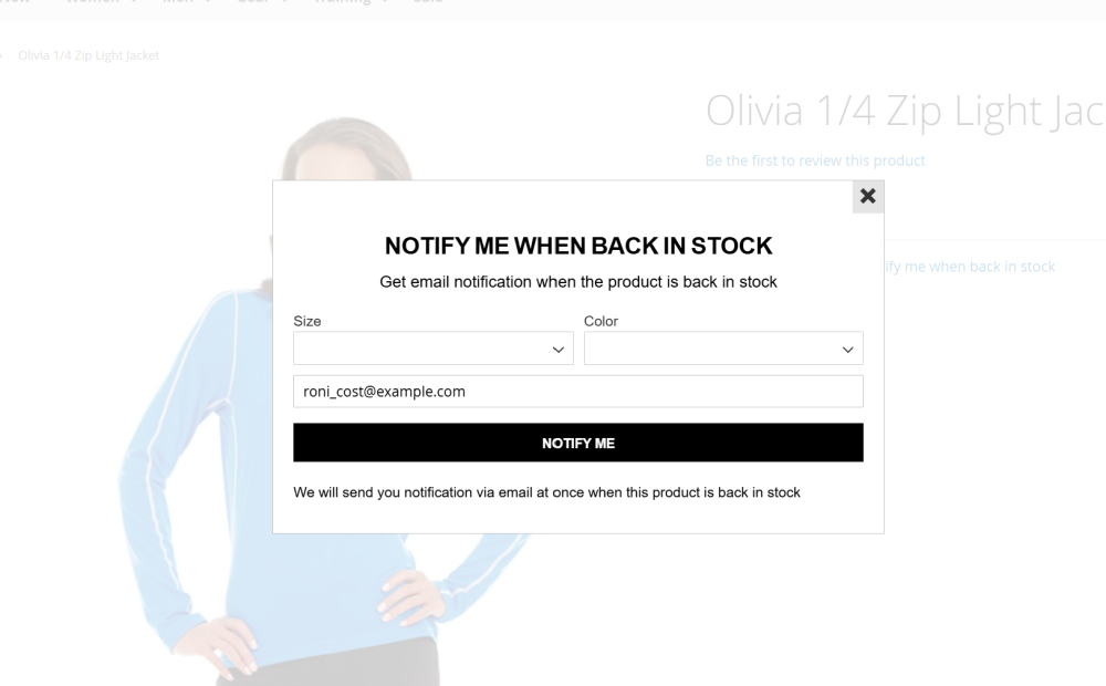 Subscription Form Popup | Out Of Stock Notifications for Magento 2