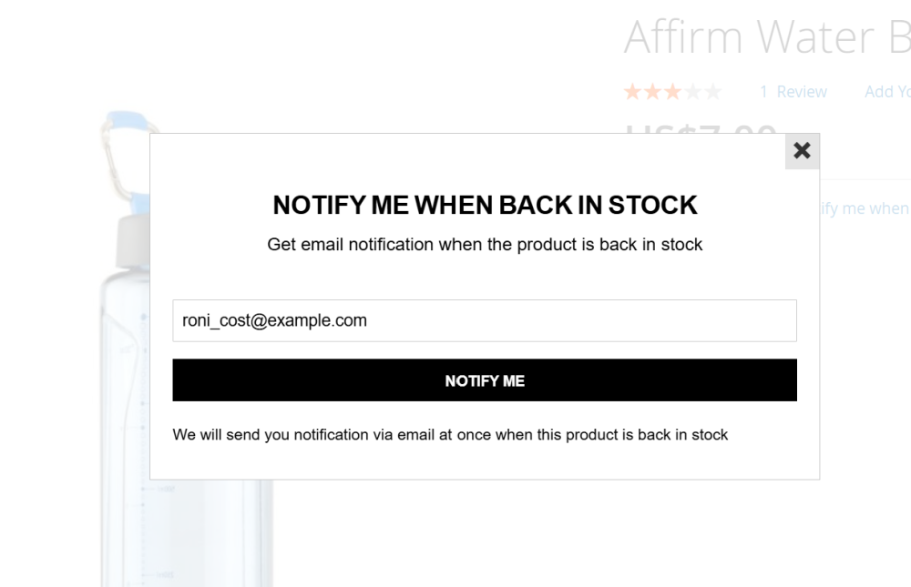 Popup Subscription Form on Storefront | Out Of Stock Notifications for Magento 2