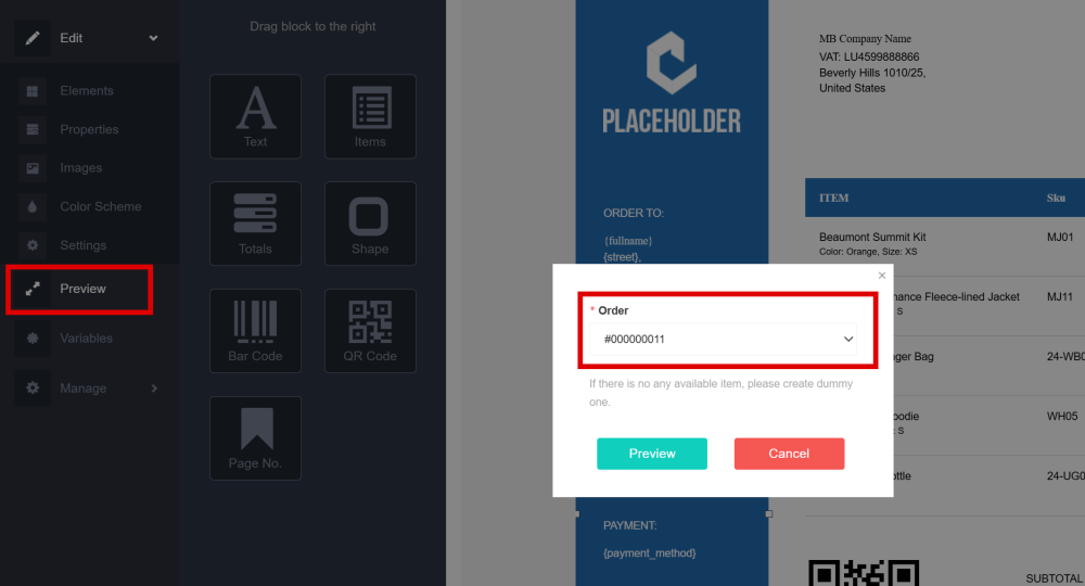Preview | Magento 2 PDF Invoice