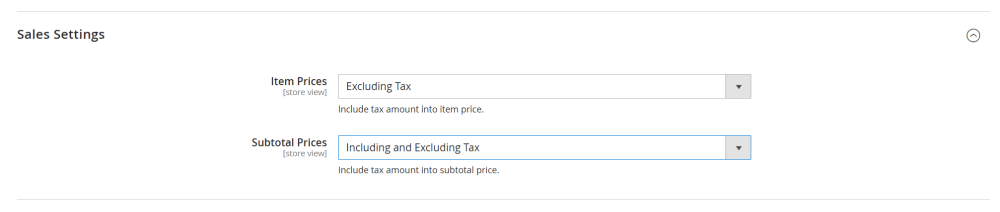 Sales Settings | Magento 2 PDF Invoice
