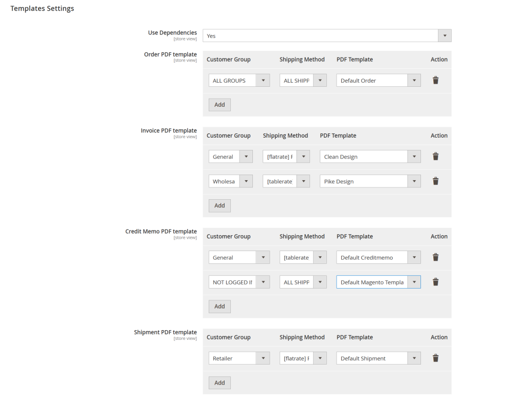Use Dependencies | Magento 2 PDF Invoice