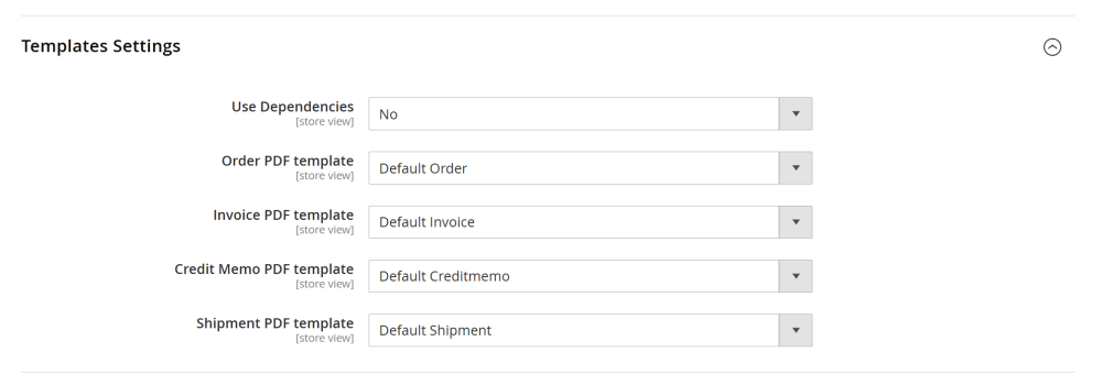 Templates Settings | Magento 2 PDF Invoice