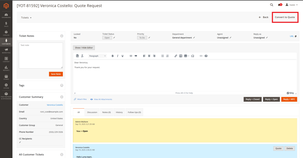 Convert to Quote | Integration | Purchase Order and Dropshipping