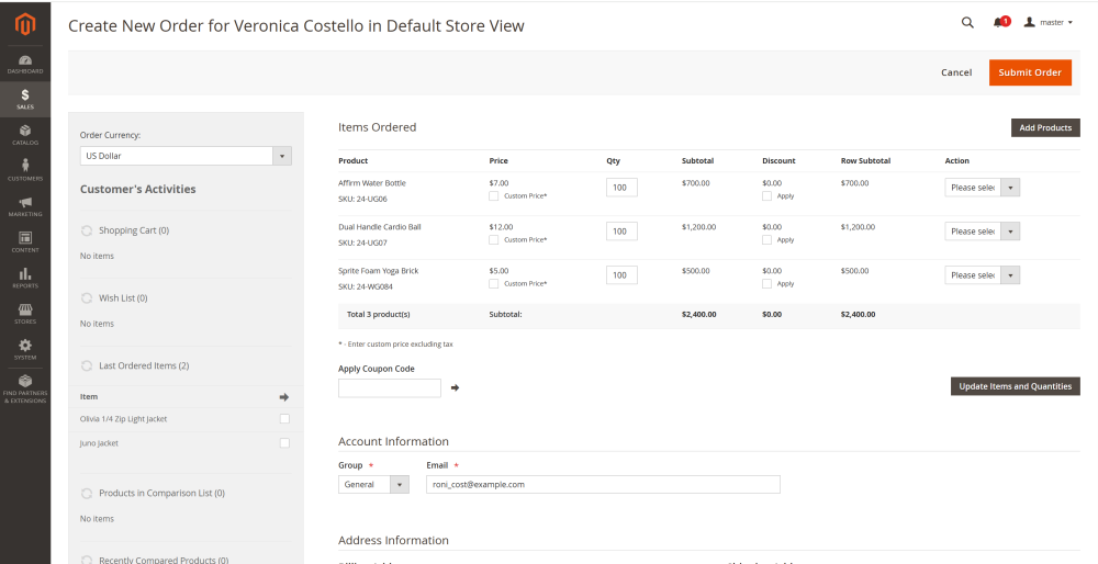 Submit Quote Order | Integration | Purchase Order and Dropshipping