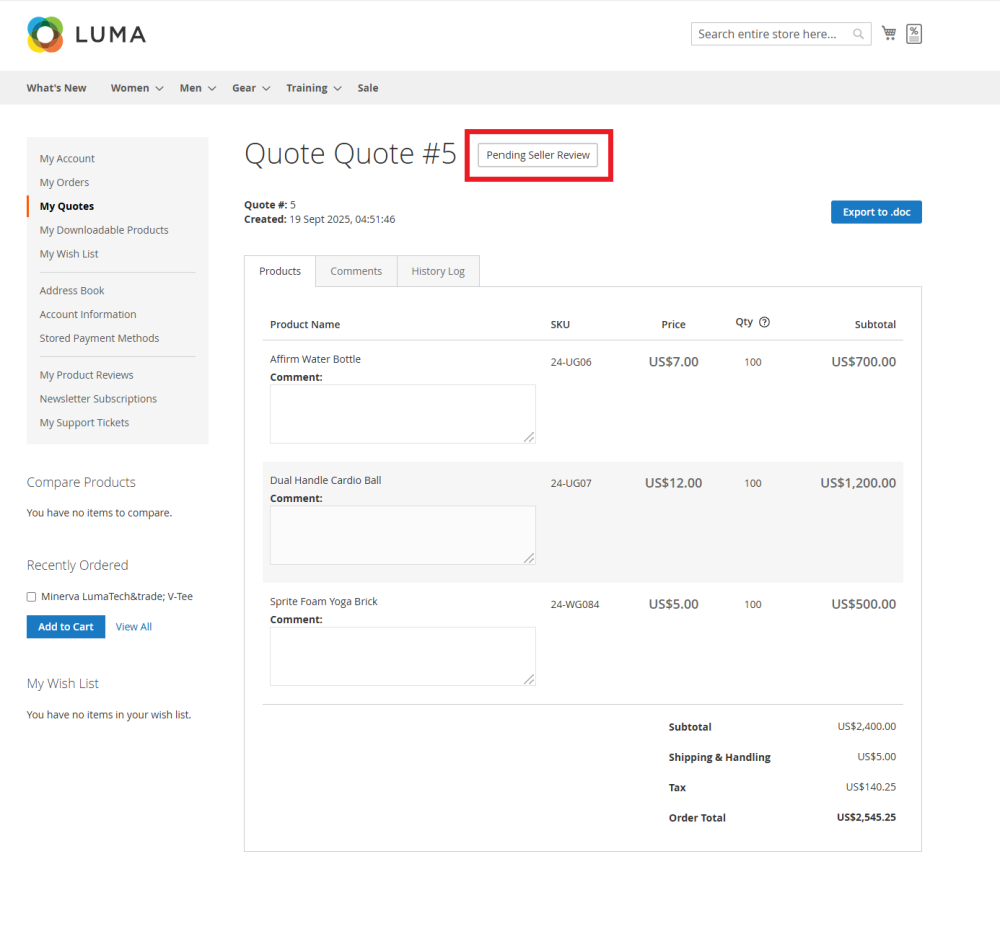 Pending Seller Review | Integration | Purchase Order and Dropshipping