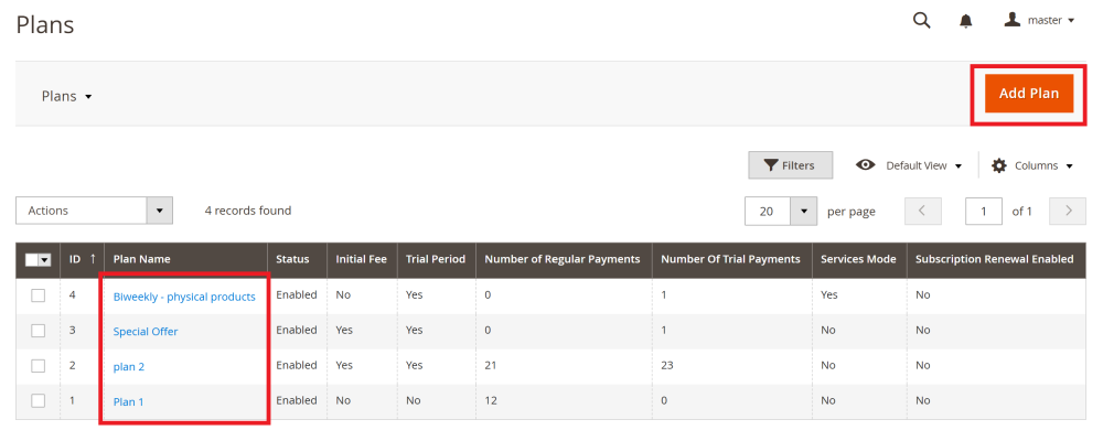 Creating or Editing a Subscription Plan | Upfront Payments in Subscription Plans | Advanced Subscription Products for Magento 2