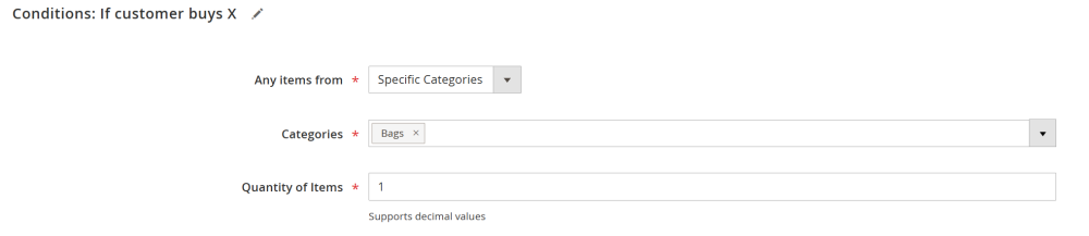 Conditions: if customers buys X | Special Promotions for Magento 2
