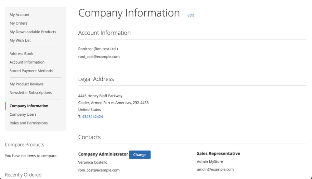 Managing Company Accounts | Company Accounts for Magento 2