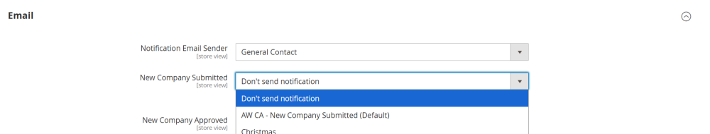Do Not Send Notifications | Company Accounts for Magento 2