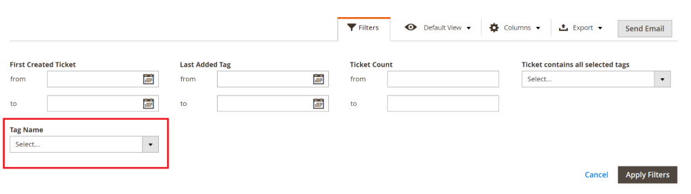 Tag Name Filter | Help Desk Ultimate for Magento 2
