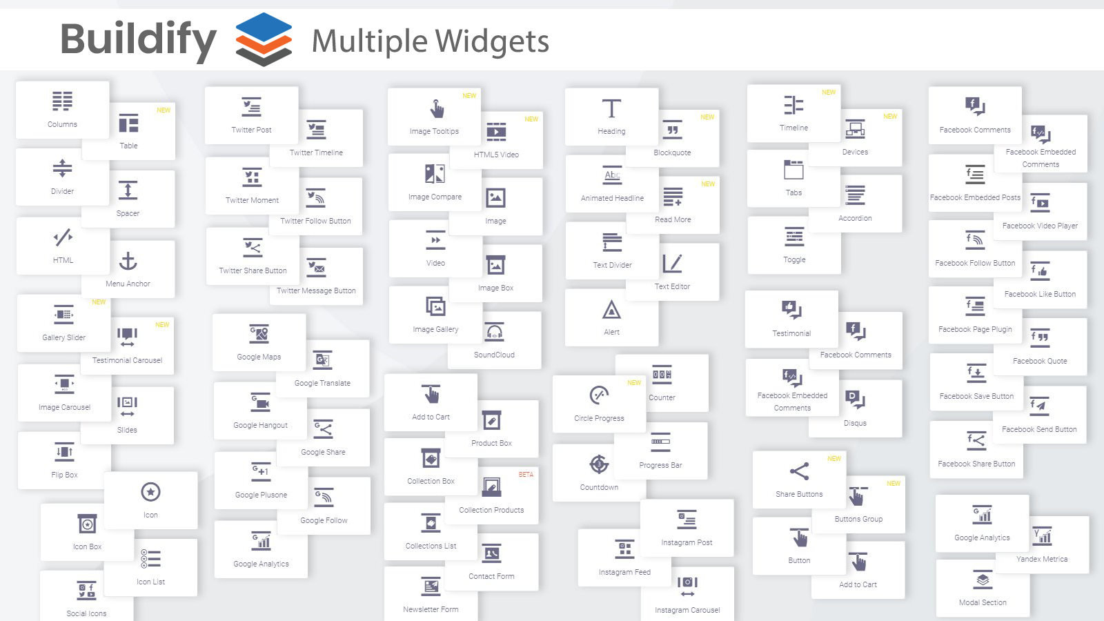 Buildify Multiple Widgets