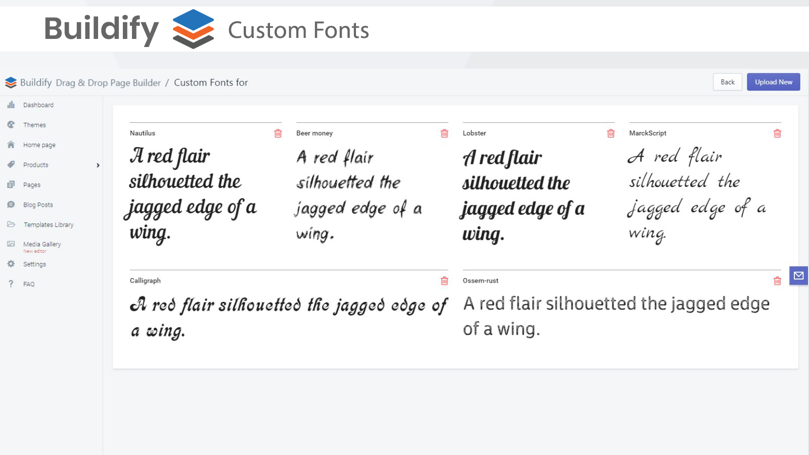 custom fonts