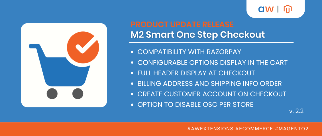 Magento 2 Smart One Step Checkout 2.2
