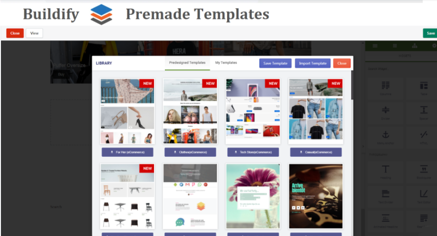 Buildify Premade Templates