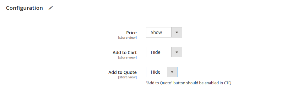 Hide Add to Cart