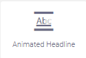 animated headline