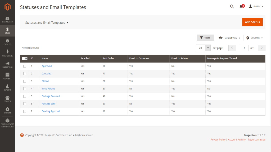 Tracking returns at customer page | RMA for Magento 2