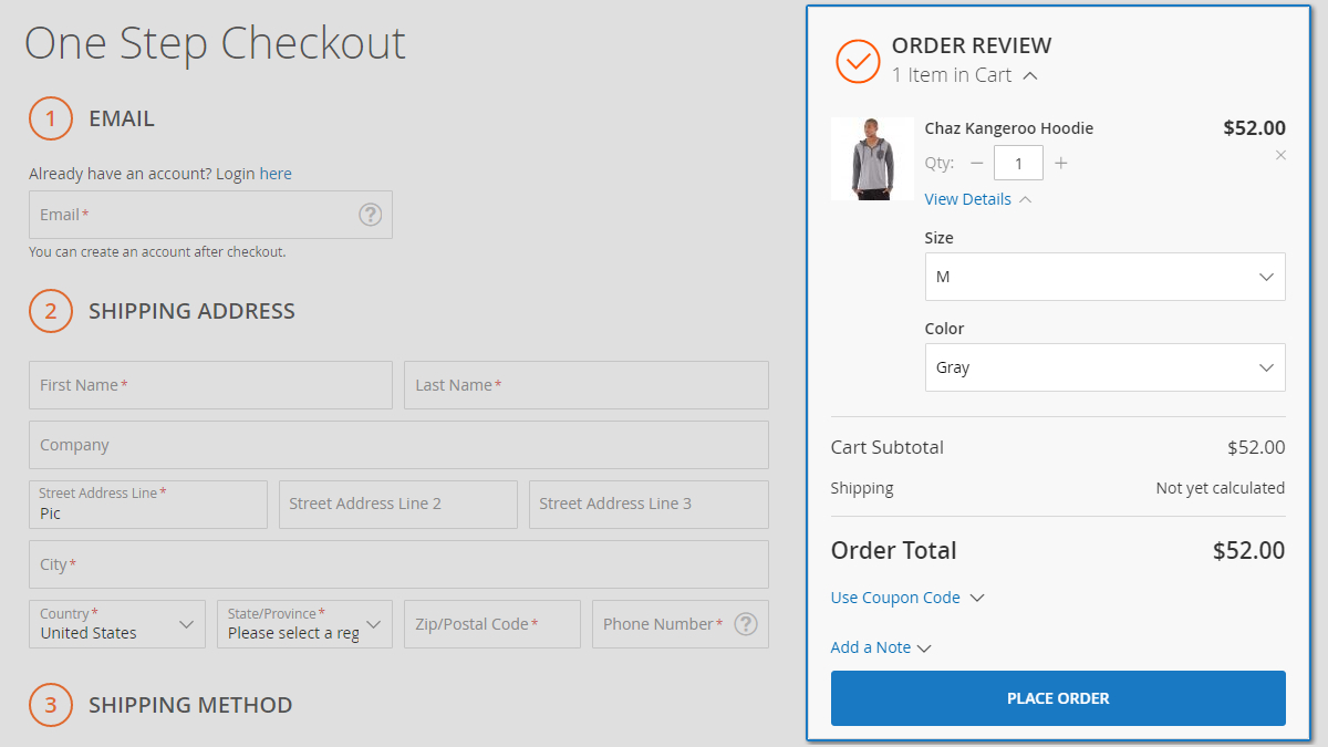 Magento One Step Checkout Smart One Page Checkout Extension