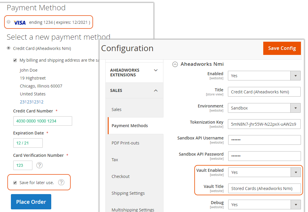 NMI Payment for Magento 2