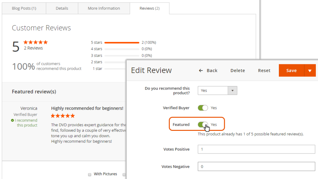 Featured Reviews | Advanced Reviews Extension for Magento 2