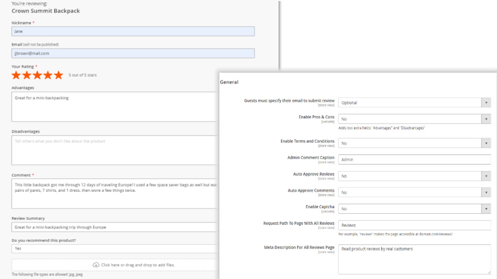 Review Forms | Advanced Reviews Extension for Magento 2