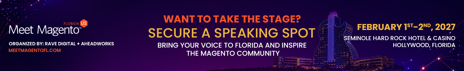 Meet Magento Florida 2027 | Become A Speaker 