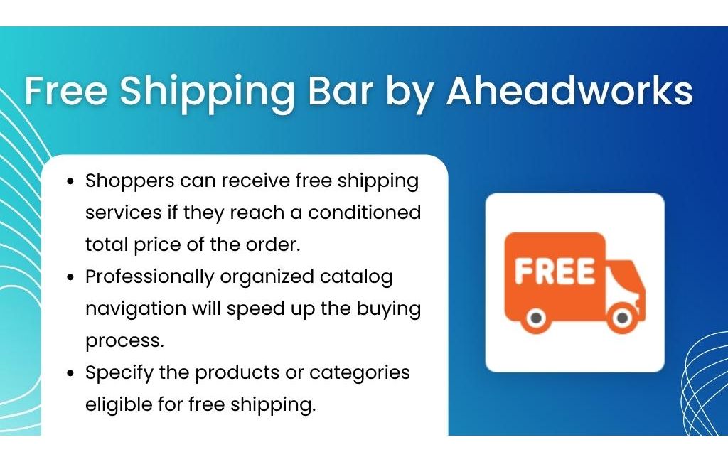 Free shipping bar: a simple solution to increase sales!