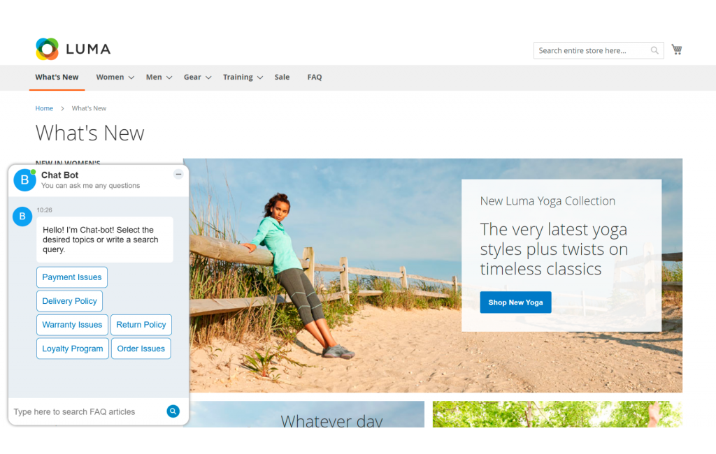 Chat Bot for Magento 2