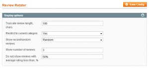 Review Rotator Configuration