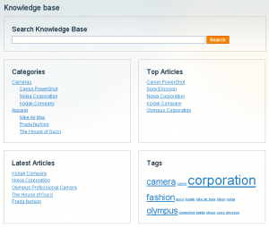 Knowledge Base Page