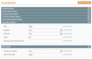 Knowledge Base Configuration