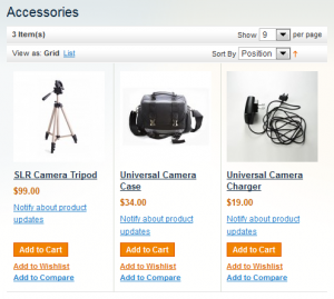 Category Page Accessories