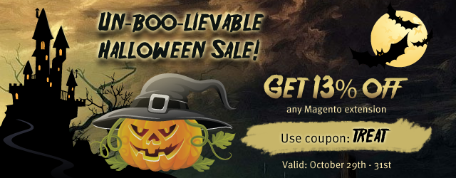 Halloween Sale 13% off