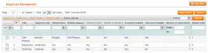 segments management