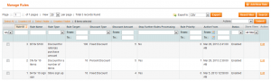 Manage Rules grid