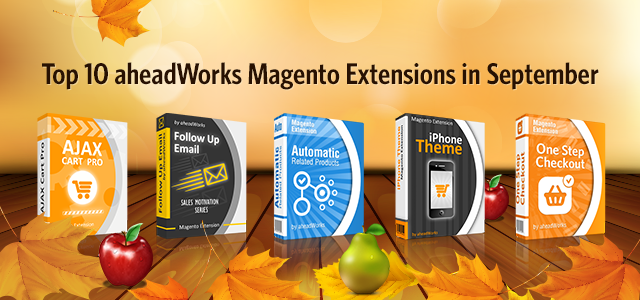 Top 10 aheadWorks Magento Extensions in September