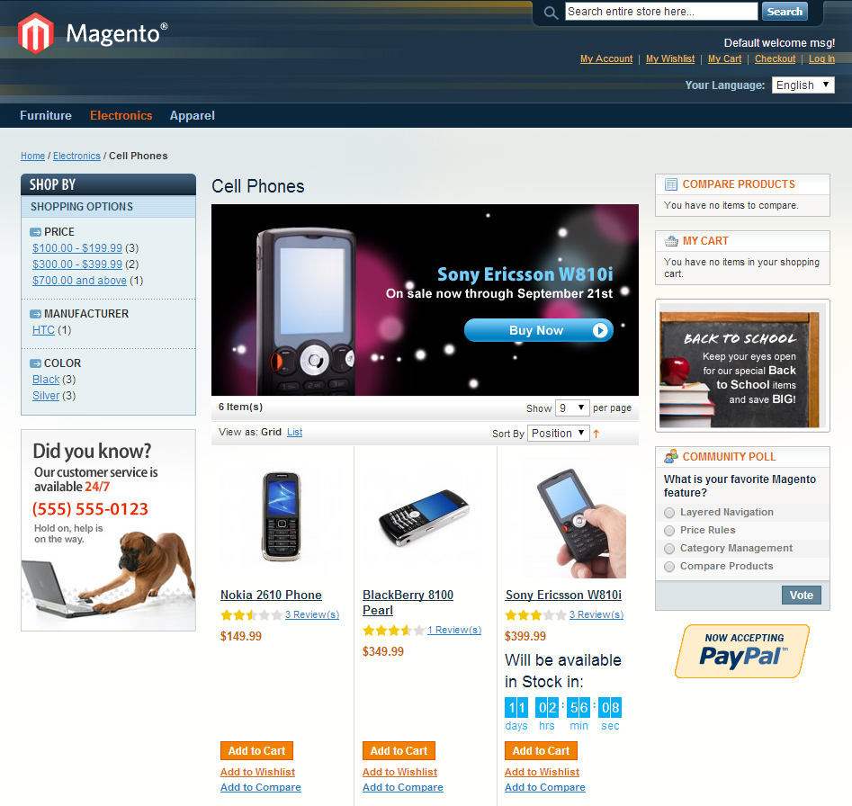 Countdown Timer in the Product List of the Category Page
