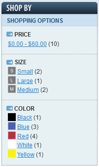 Color Swatches at Layered Navigation