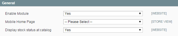 Stock Status Settings