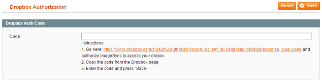 Dropbox Authorization