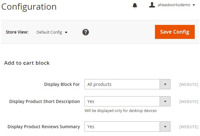 AJAX Cart Pro Settings