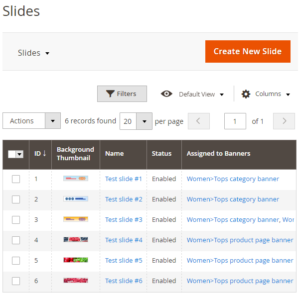 Slides Grid