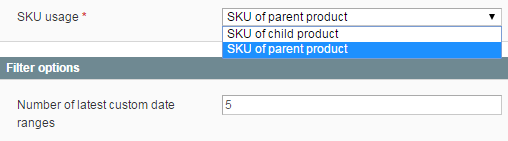 'SKU Usage' Option