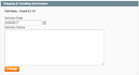 Delivery Date Amendments